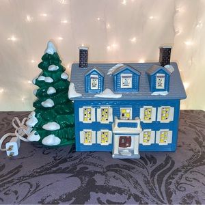 Vintage 1986 Dept 56 Snow Village Williamsburg House Christmas Holiday Decor